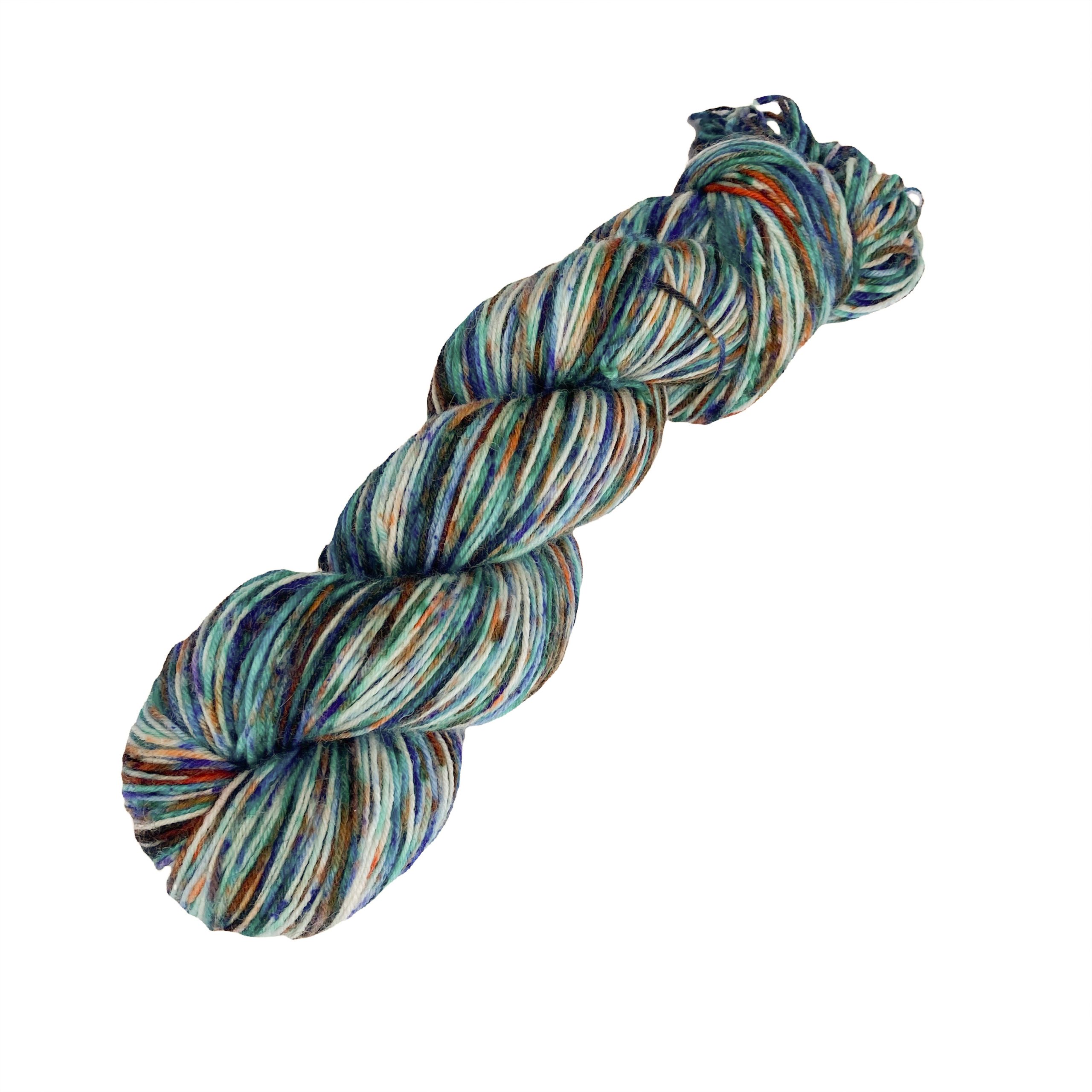 Hand-Dyed-Yarn-Opal-4-Ply-Paradise-Green-Marble